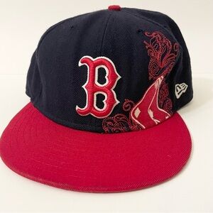 Boston Red Sox MLB Hat Cap Fitted 7 1/2 Wool New Era 59Fifty